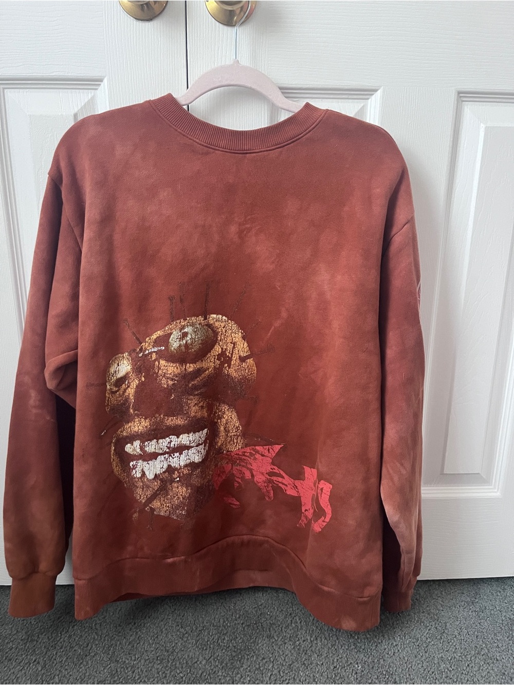 Men's Rust Graphic Crewneck Sweatshirt